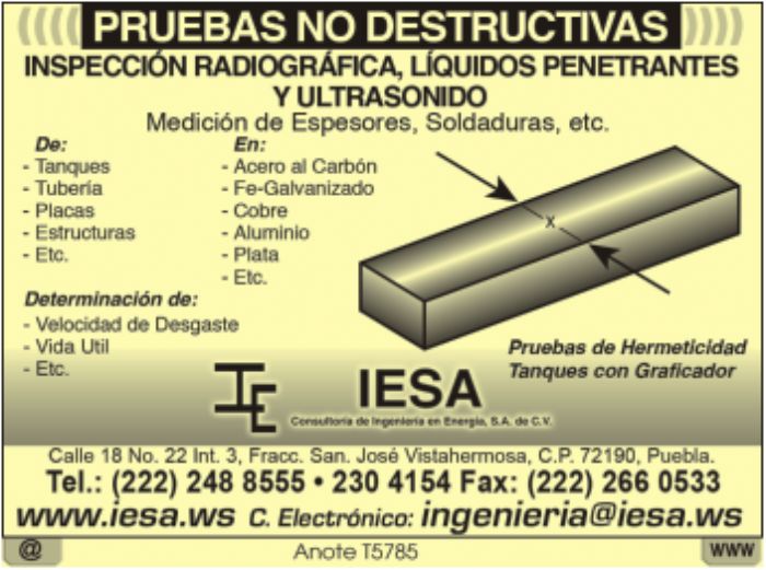 Pruebas no destructivas